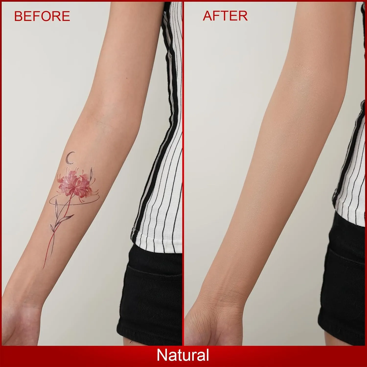 Body Coverage Perfector - Tattoo Cover Up Makeup,Body Foundation,Waterproof No Transfer Leg & Body Makeup (Light)