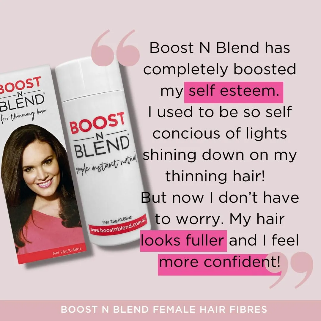 Boost N Blend Scalp Concealer - Hair Volumizer with Fibers for Thinning Hair & Visible Scalp in Women (25g/0.88oz)