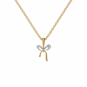 Bow Blush - Lab Diamond Necklace