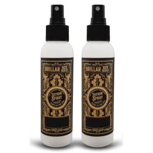 Brillar Bath House Peach Clove & Cardamom Scented Shimmering Sprayable Lotion, 4 Oz (2 Pack)