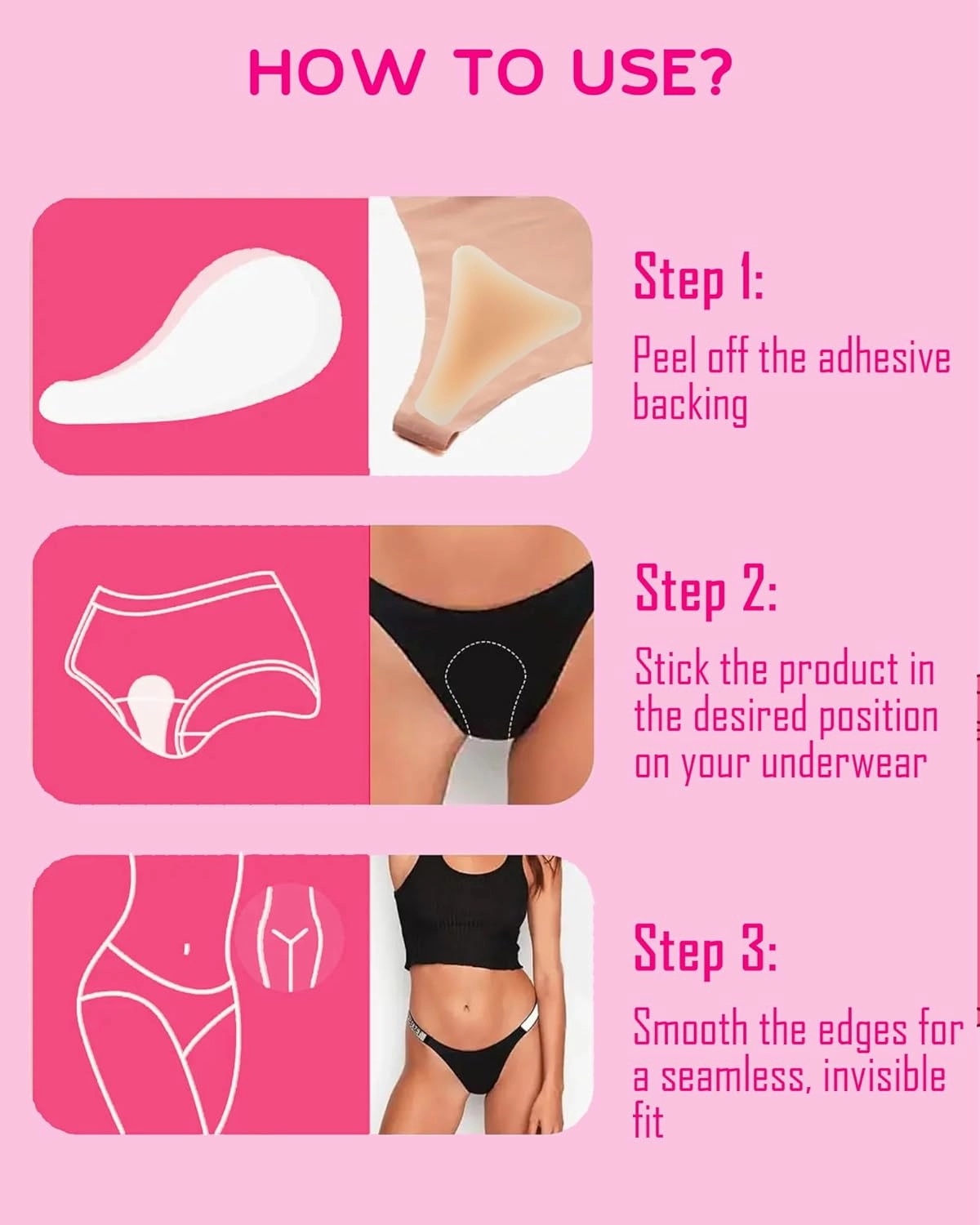 camel toe concealer，Seamless Camel Toe Hider, Reusable Anti Camel Toe Sprong Insert, No Camel Toe Underwear Guard