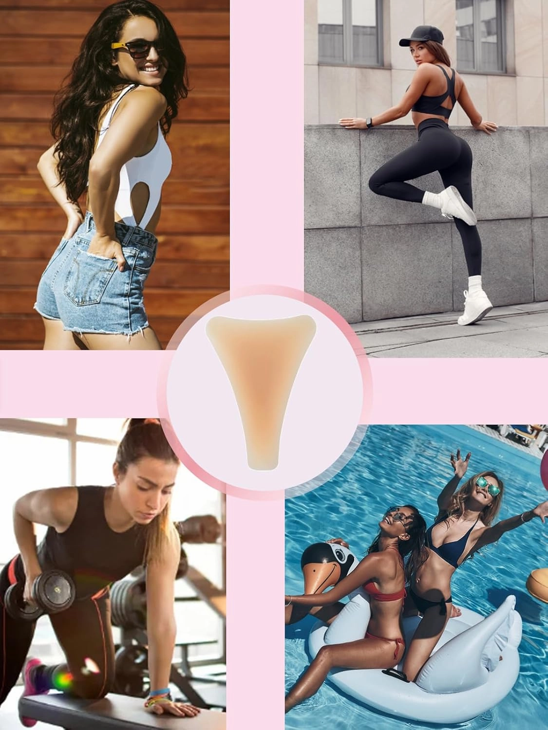 camel toe concealer，Seamless Camel Toe Hider, Reusable Anti Camel Toe Sprong Insert, No Camel Toe Underwear Guard