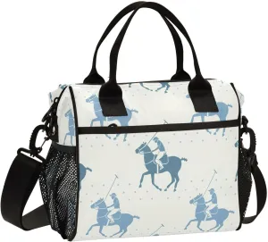 Campaigns Silhouette Pattern Lunch Bag, Large Capacity Insulated Bag, Lunch Box for Women, Reusable Insulated Lunch Box, Container for Office Work Picnic or Travel