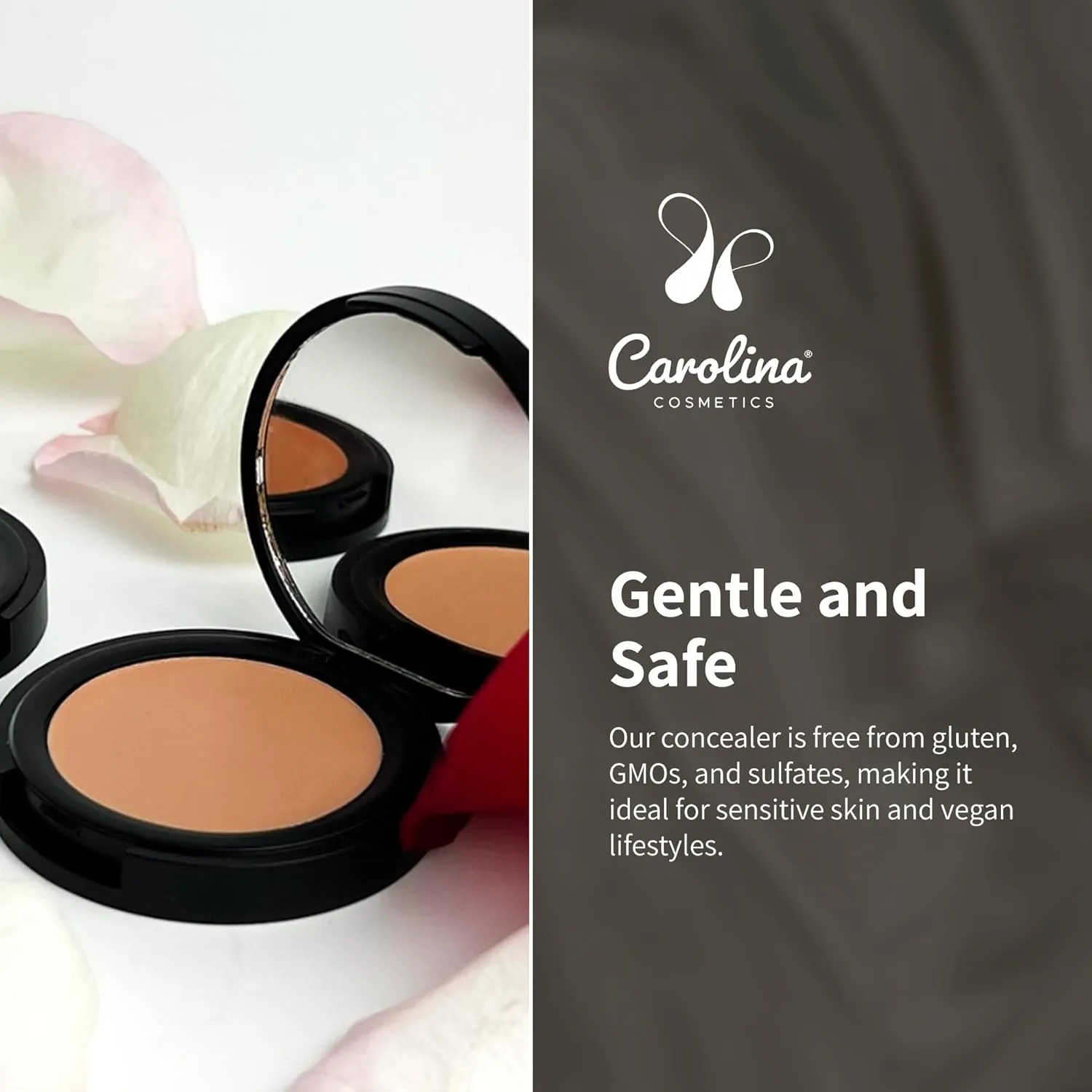 Candelilla Cream Concealer in Classy Color - Vegan, Non-GMO - Minimizes Dark Circles, Blemishes & Uneven Skin Tone - 0.11 oz
