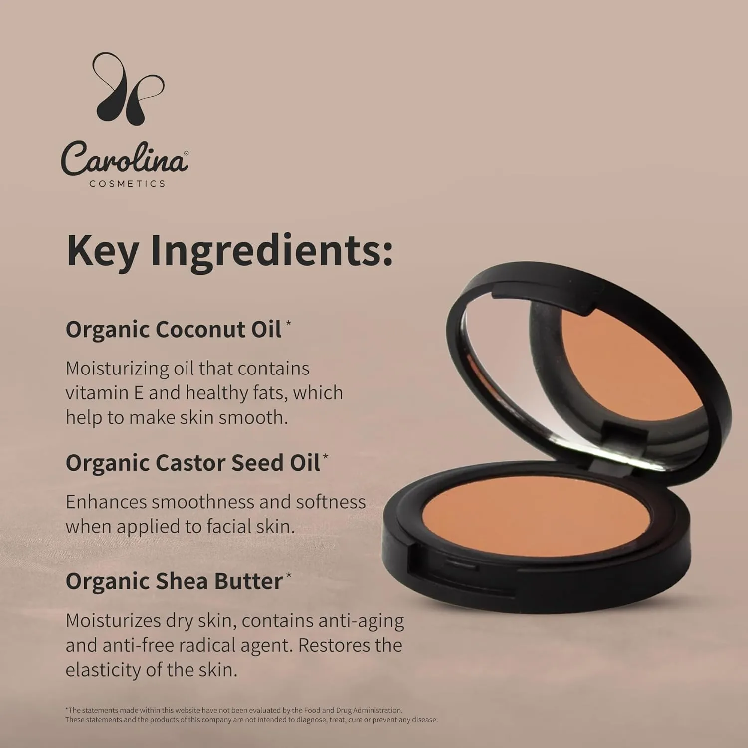 Candelilla Cream Concealer in Classy Color - Vegan, Non-GMO - Minimizes Dark Circles, Blemishes & Uneven Skin Tone - 0.11 oz