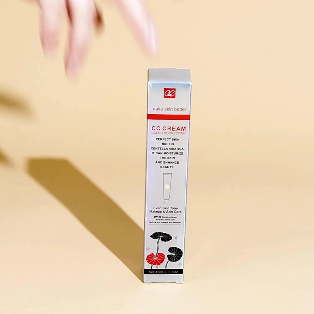 Cica CC Cream with Concealer-Hydrating,Anti-Aging,Natural Cover for SensitiveSkin-SPF 25,Lightweight, Long-LastingMakeup-1.5FIOz