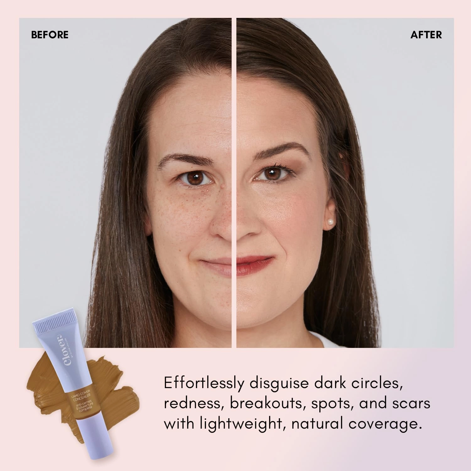 Clover Camo Cover Face & Under Eye Concealer Cruelty-Free & Vegan Natural Makeup