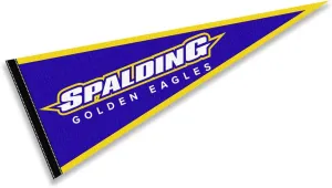 College Flags & Banners Co. Spalding Golden Eagles Pennant