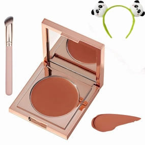 Colored Clay CC Undereye Corrector, 2025 Upgrade Color Corrector for Dark Circles, Under Eye Concealer with Brush (Orange)