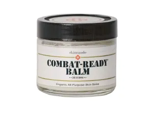 Combat Ready Skin Balm 2oz by Skincando – All Natural - Intensive Moisturizer – Skin Cream - Organic ingredients – Apricot Kernel Oil – Grapefruit Seed Extract – Black Spruce - Black Tea Moisturizer