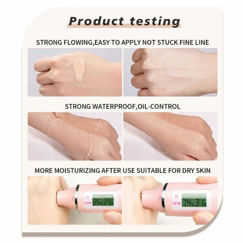 Concealer Foundation Cream Face Makeup Full Coverage Skincare Pore Primer Make-up Women High Under Isolation Beauty Cosmetics