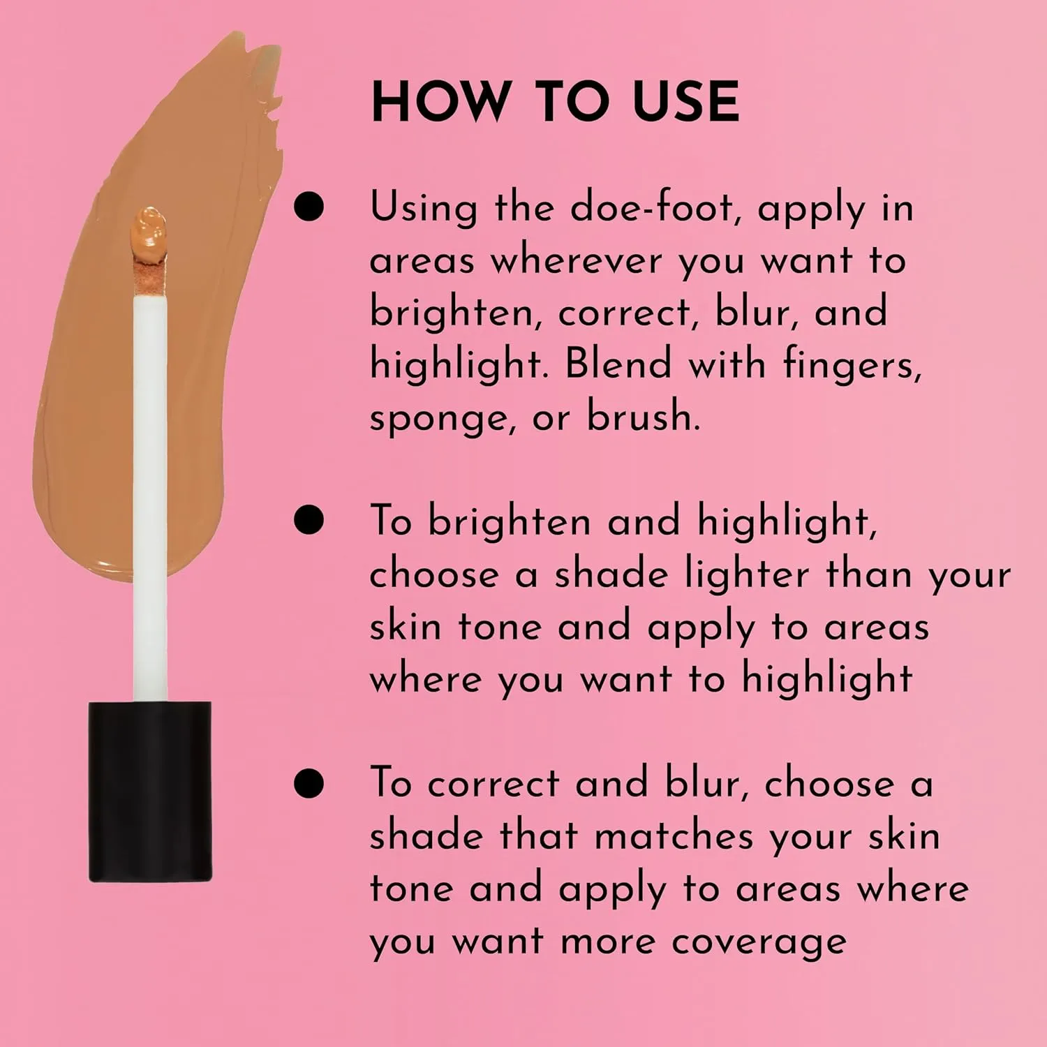 Conseal The Deal Lightweight Longwear Everyday Concealer - Bronze - with Antioxidants and Caffeine to Reduce Dark Circles and Puffiness. Long-Wearing and Self-Setting, Silicone-Free - 5 ml.