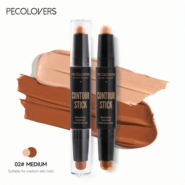 Contouring Stick with Double-Headed Concealer & Highlighter - V Face & High Nose Bridge