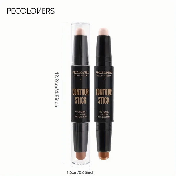 Contouring Stick with Double-Headed Concealer & Highlighter - V Face & High Nose Bridge