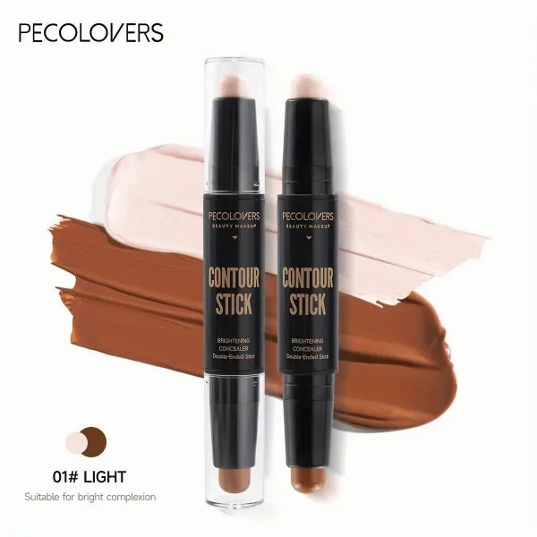 Contouring Stick with Double-Headed Concealer & Highlighter - V Face & High Nose Bridge