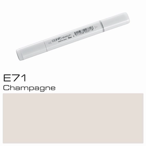 COPIC Sketch Coloured Marker Pen - (E-71) Champagne, For Art & Crafts, Colouring, Graphics, Highlighter, Design, Anime, Professional & Beginners, Art Supplies & Colouring Books