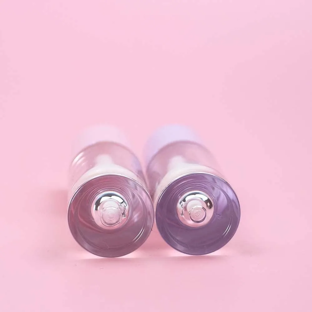 COSIDEA 30pcs Nude Empty 6ml 0.2oz Lip Gloss Tubes with Big Doe Foot Wand，Round Lipgloss Containers，Concealer Tube Cosmetic Packing Container Bulk Wholesale