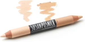 COSMETICS, COLORCORRECT: (C2/Medium) Highlighter Contour Corrector 2 Color Concealer Stick/Cruelty Free/Healthy Natural Makeup US