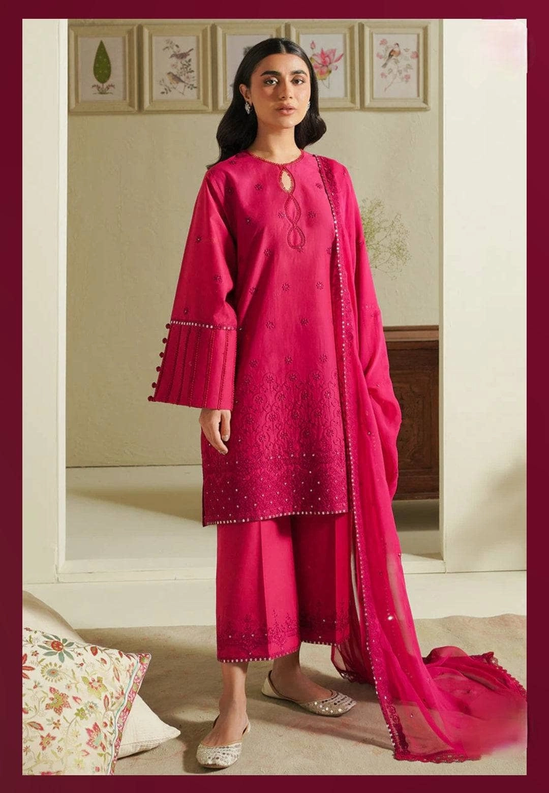 Cross Stitch Mahiri Lawn 24/FUCHSIA BLUSH