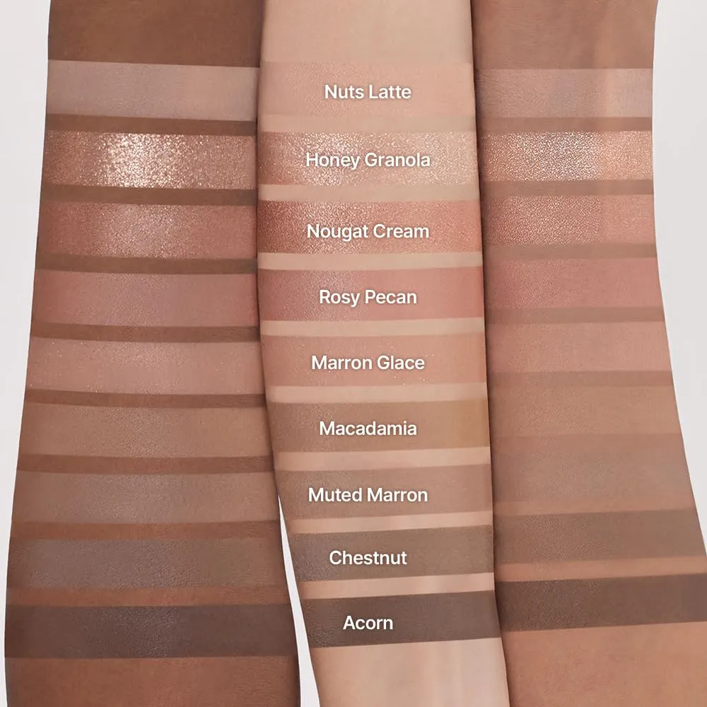 dasique Shadow Palette #24 Muted Nuts 7.5g I 9 Blendable Shades in Smooth Matte and Shimmer Finishes with Gorgeous Pearls | Eye Makeup Palette | Cruelty Free | K-beauty