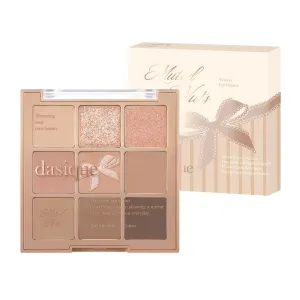 dasique Shadow Palette #24 Muted Nuts 7.5g I 9 Blendable Shades in Smooth Matte and Shimmer Finishes with Gorgeous Pearls | Eye Makeup Palette | Cruelty Free | K-beauty