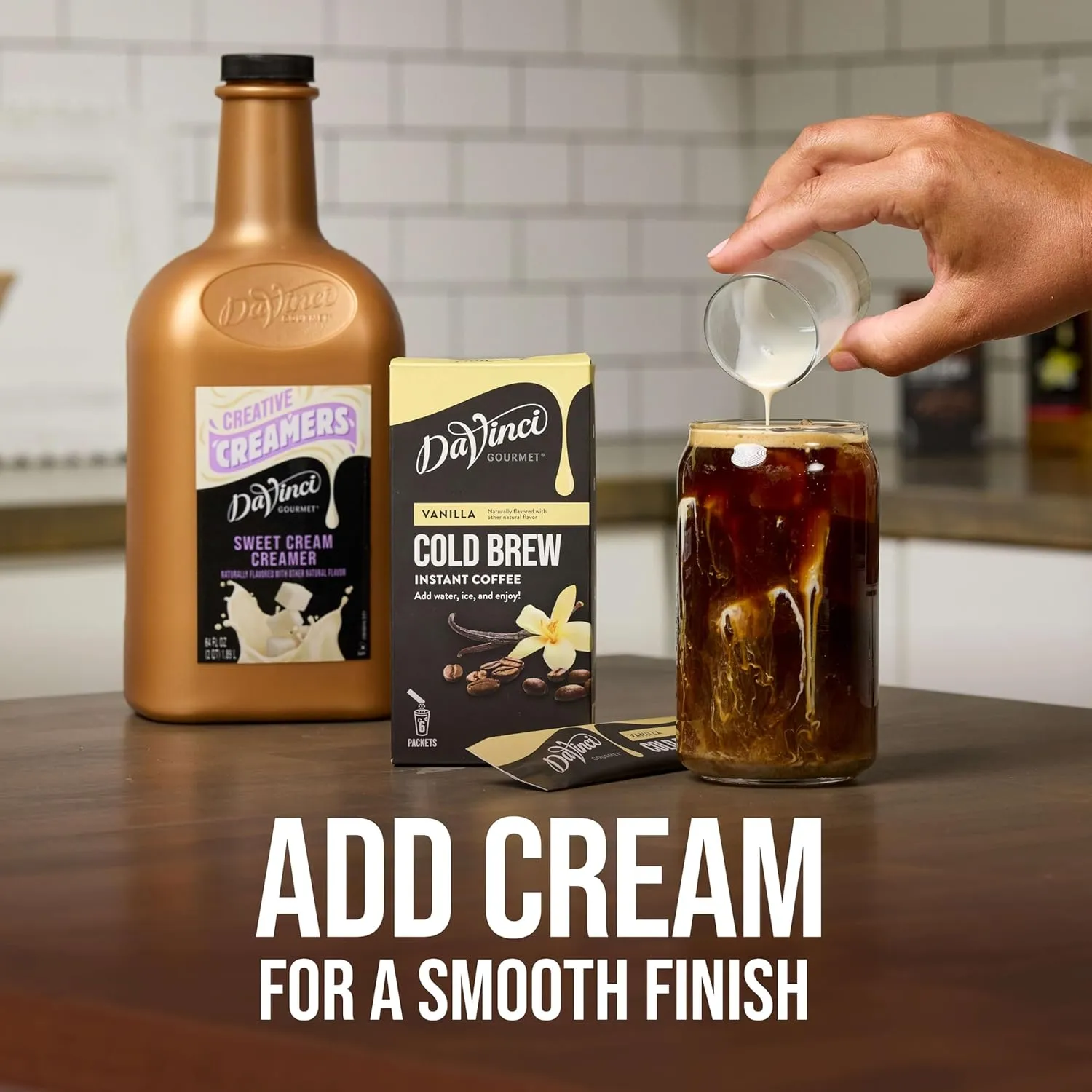 DaVinci Gourmet Vanilla Cold Brew Stick Pack, 90.0 GRM (Pack of 1)