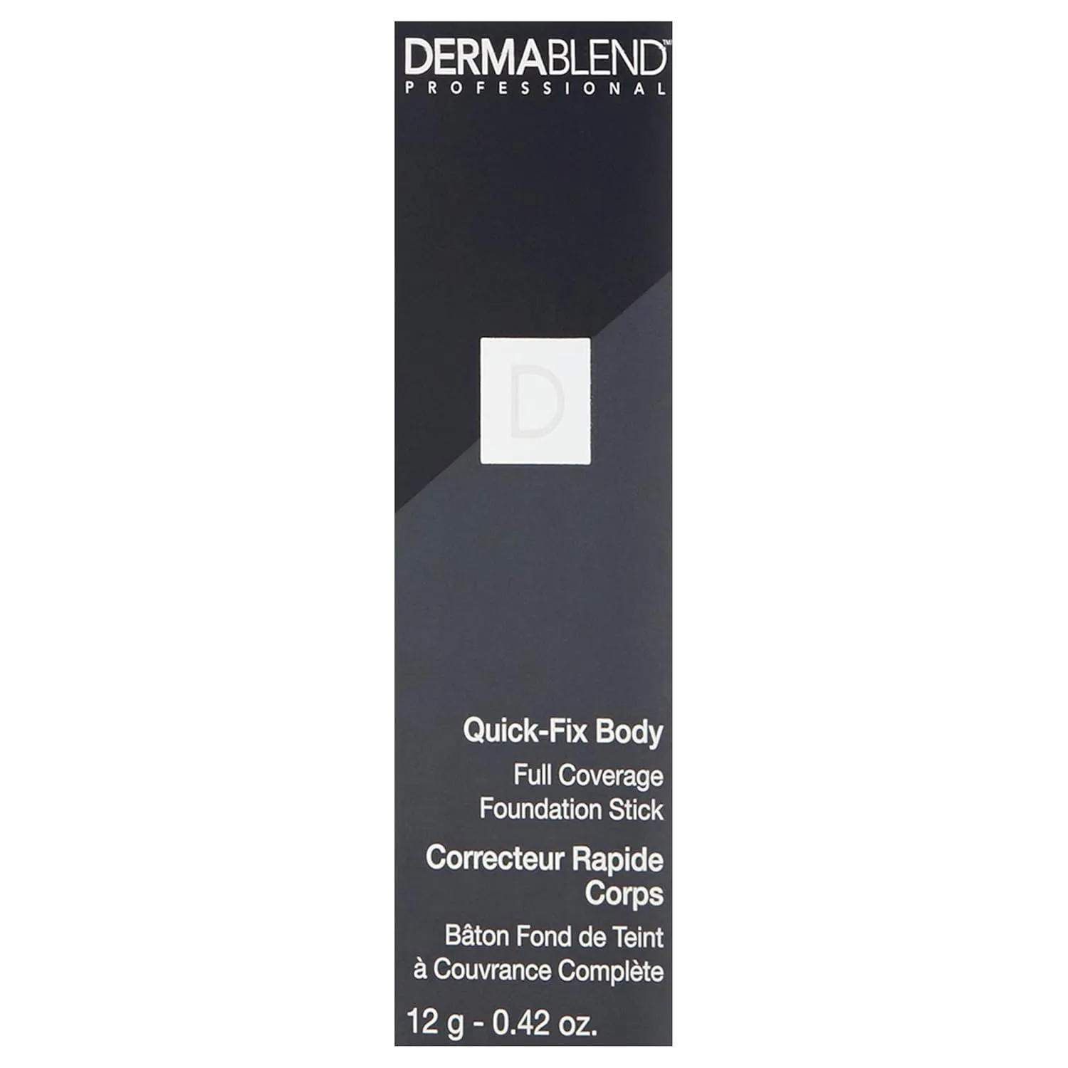 Dermablend Quick-Fix Body Makeup Full Coverage Foundation Stick, Water-Resistant Body Concealer for Imperfections & Tattoos, 0.42 Oz