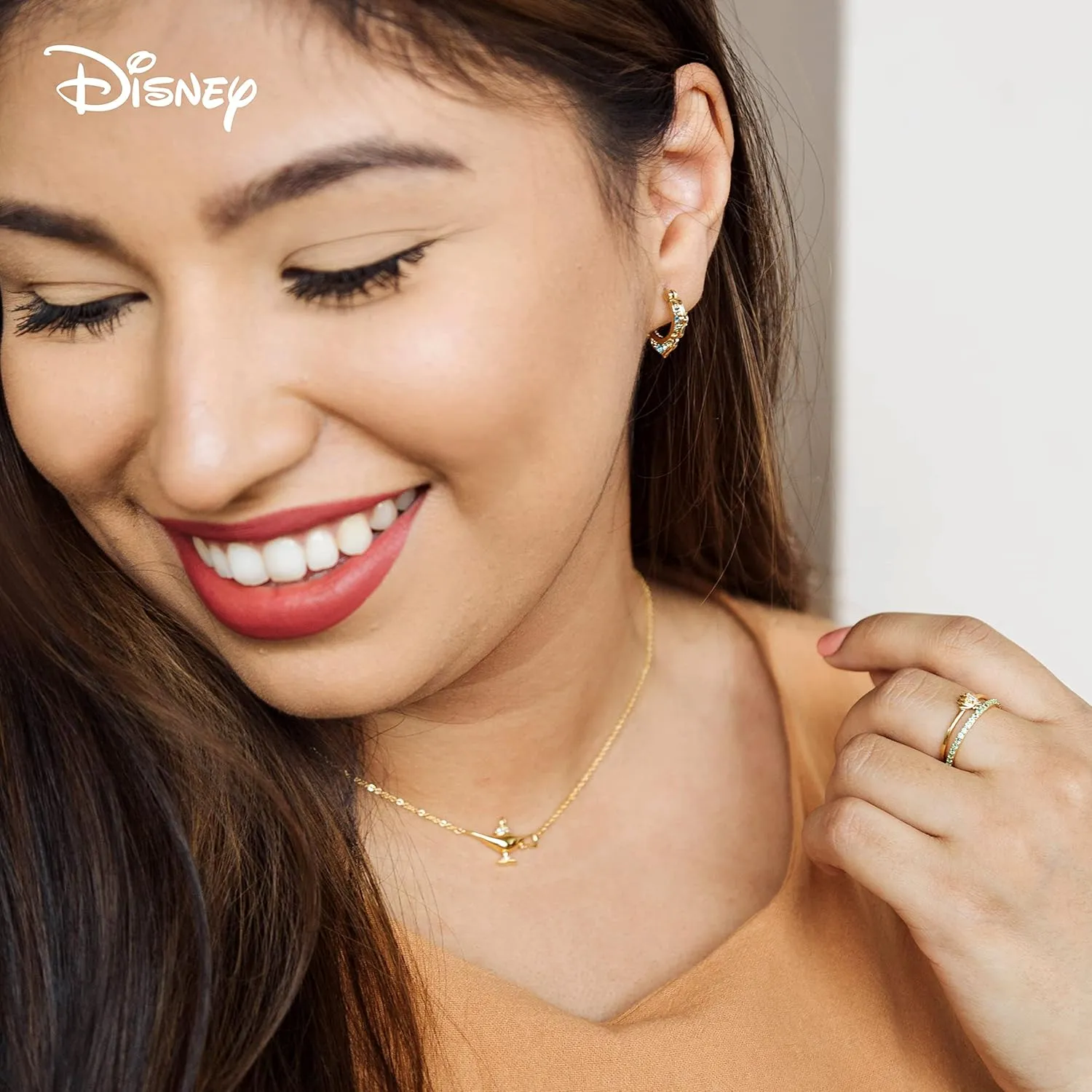 Disney Gold Adventerous CZ Stacking Rings (Set of 2)