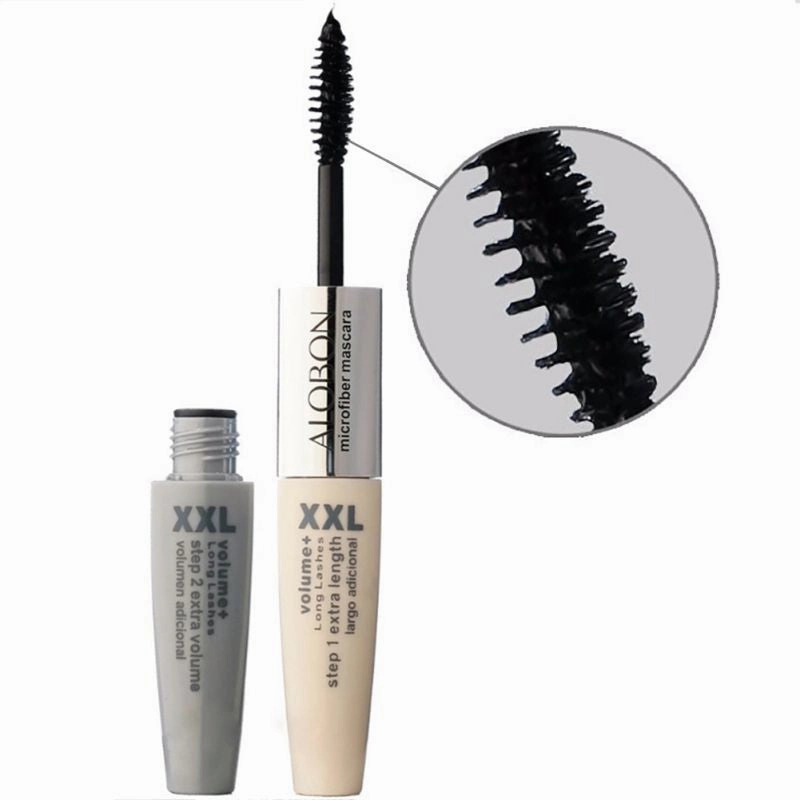 Dual Heads Women Girls 3D Fiber Long Curl Eyelashes Mascara Makeup Eye Black Cosmetic NW