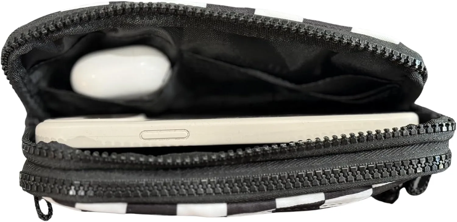 DualMode 2 in 1 Wallet – Nylon Wristlet & Crossbody Bag for Women, Fits Most Smartphones