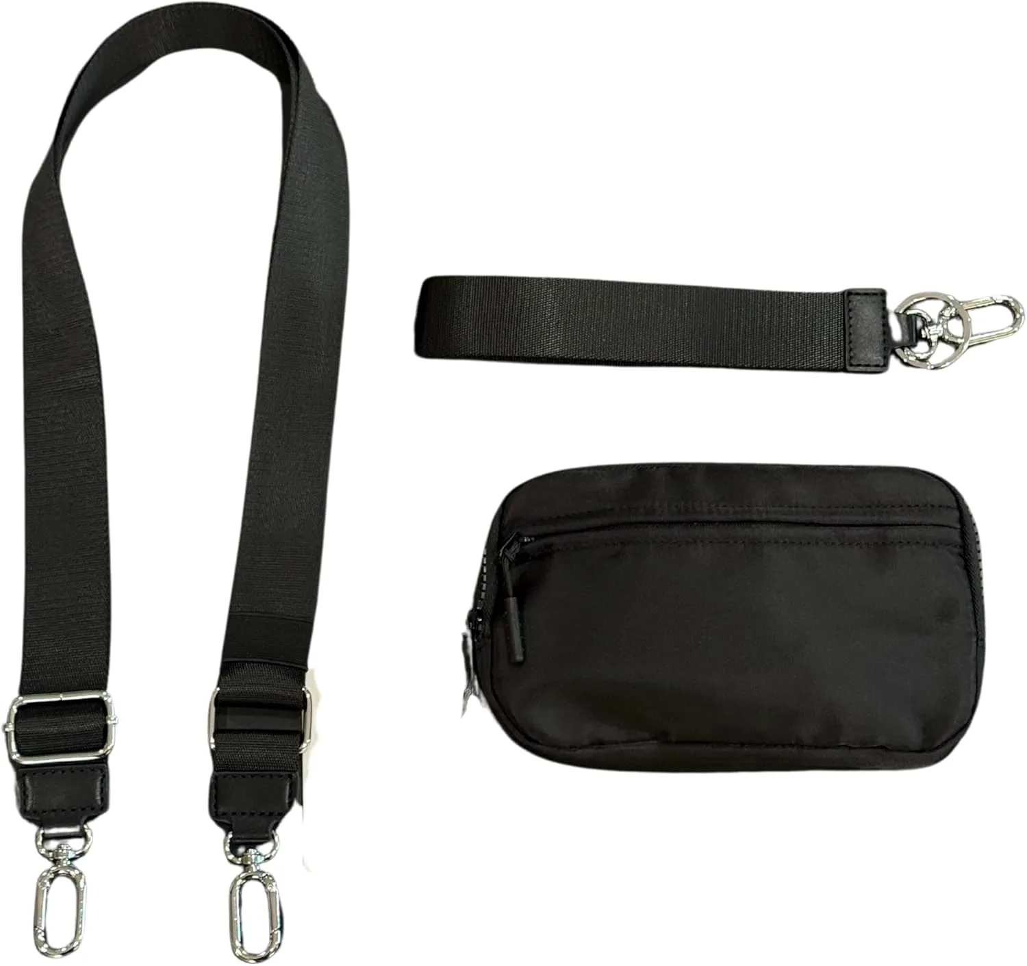 DualMode 2 in 1 Wallet – Nylon Wristlet & Crossbody Bag for Women, Fits Most Smartphones