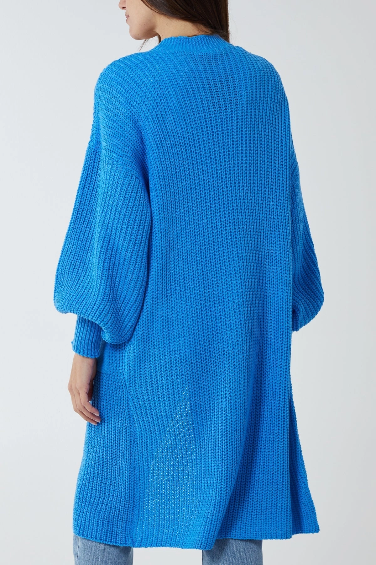 Edge To Edge Knitted Long Cardigan
