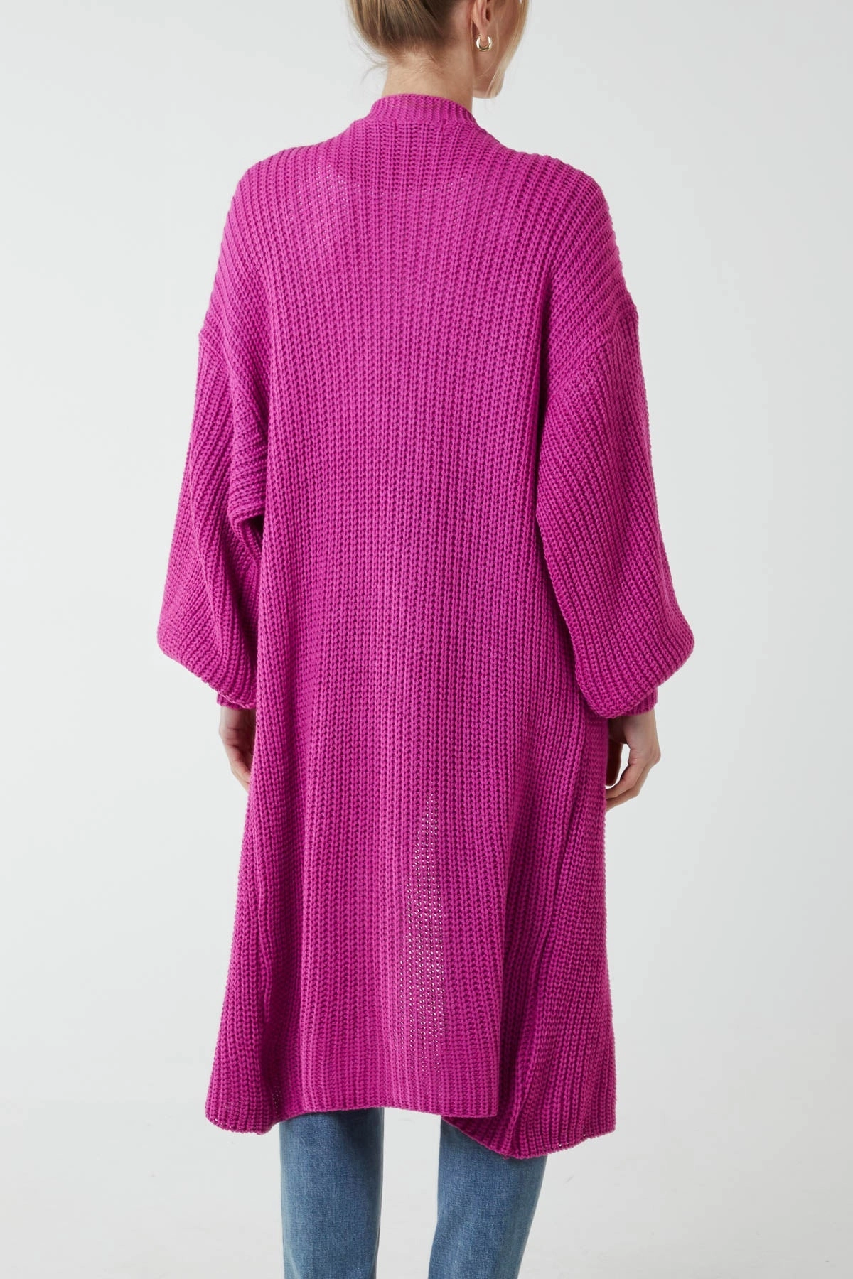 Edge To Edge Knitted Long Cardigan