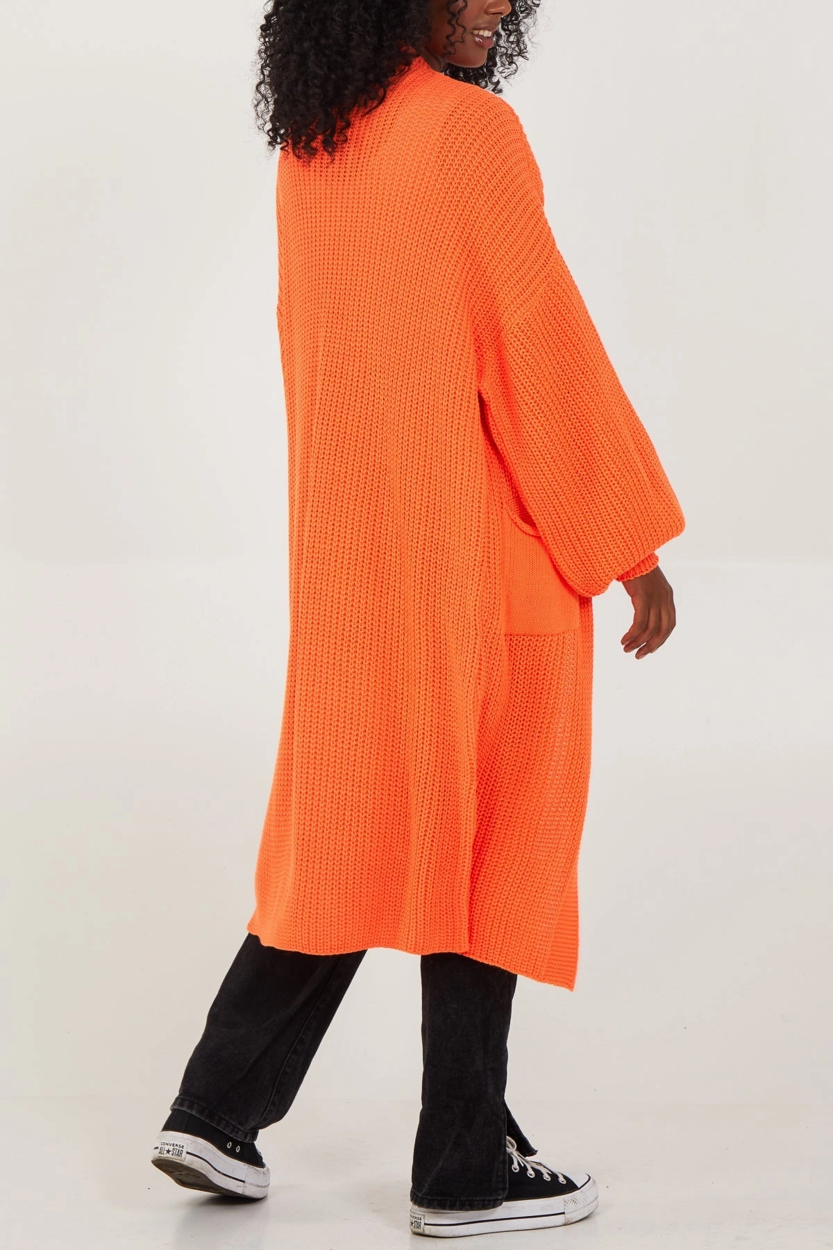 Edge To Edge Knitted Long Cardigan