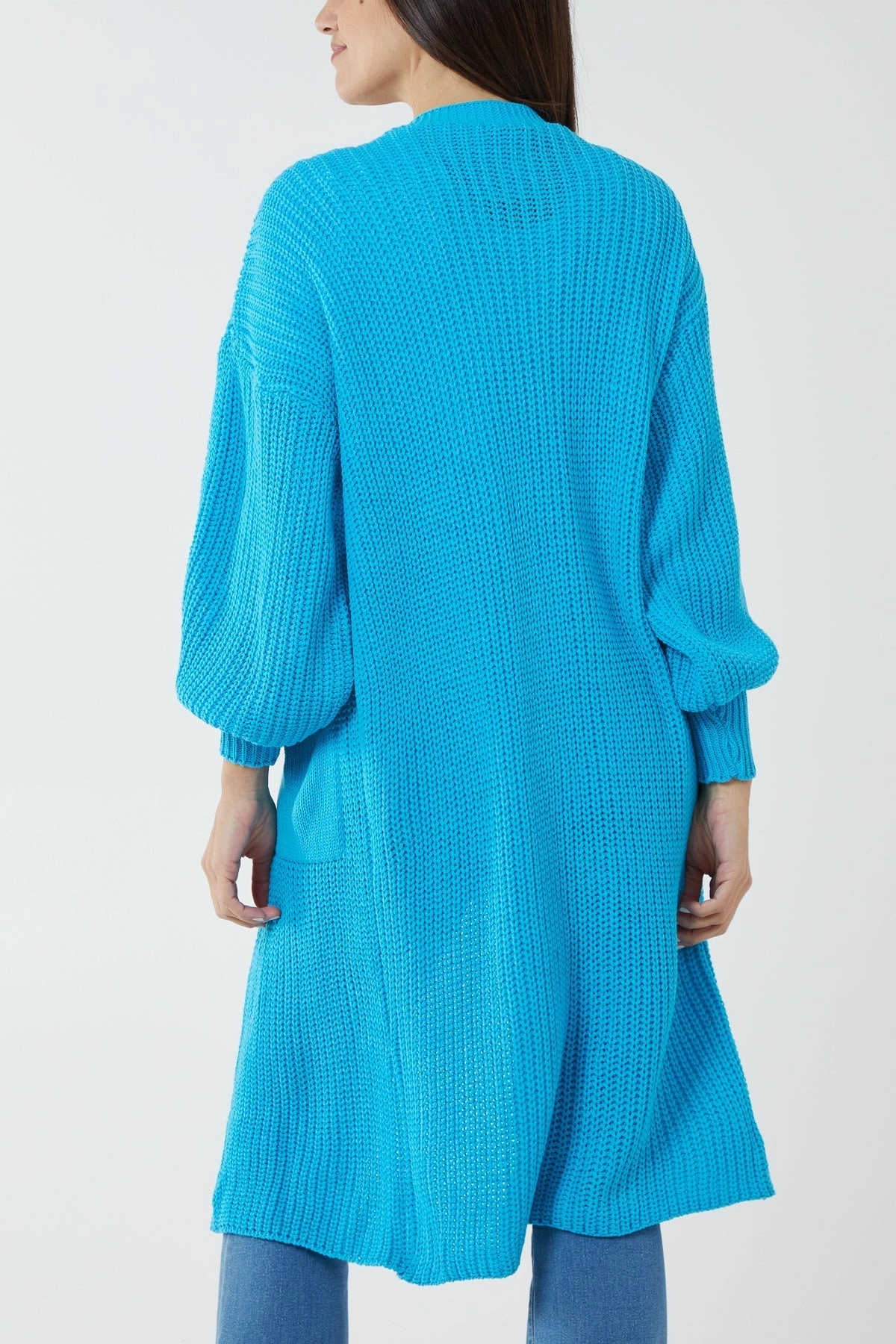 Edge To Edge Knitted Long Cardigan