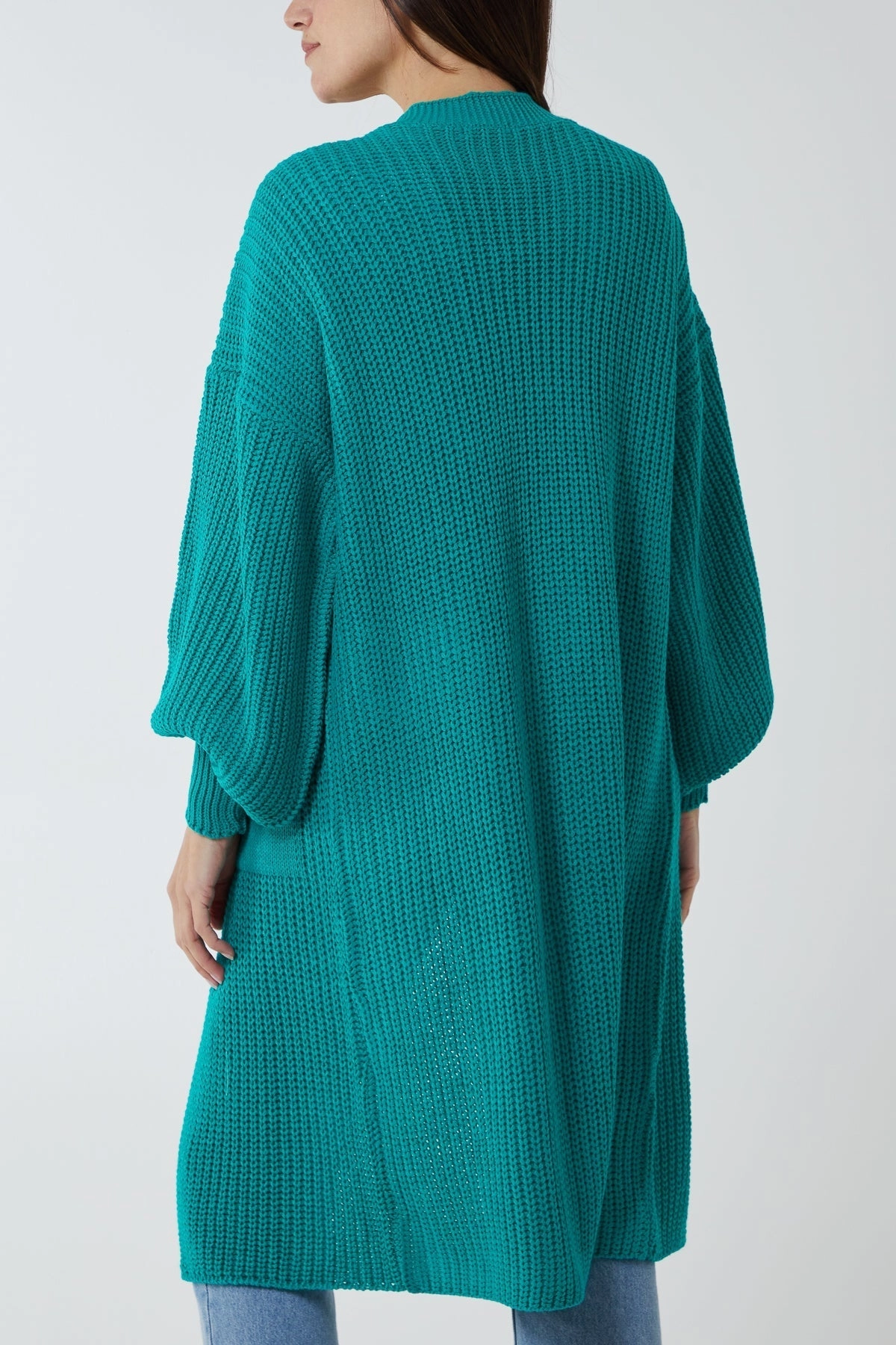Edge To Edge Knitted Long Cardigan