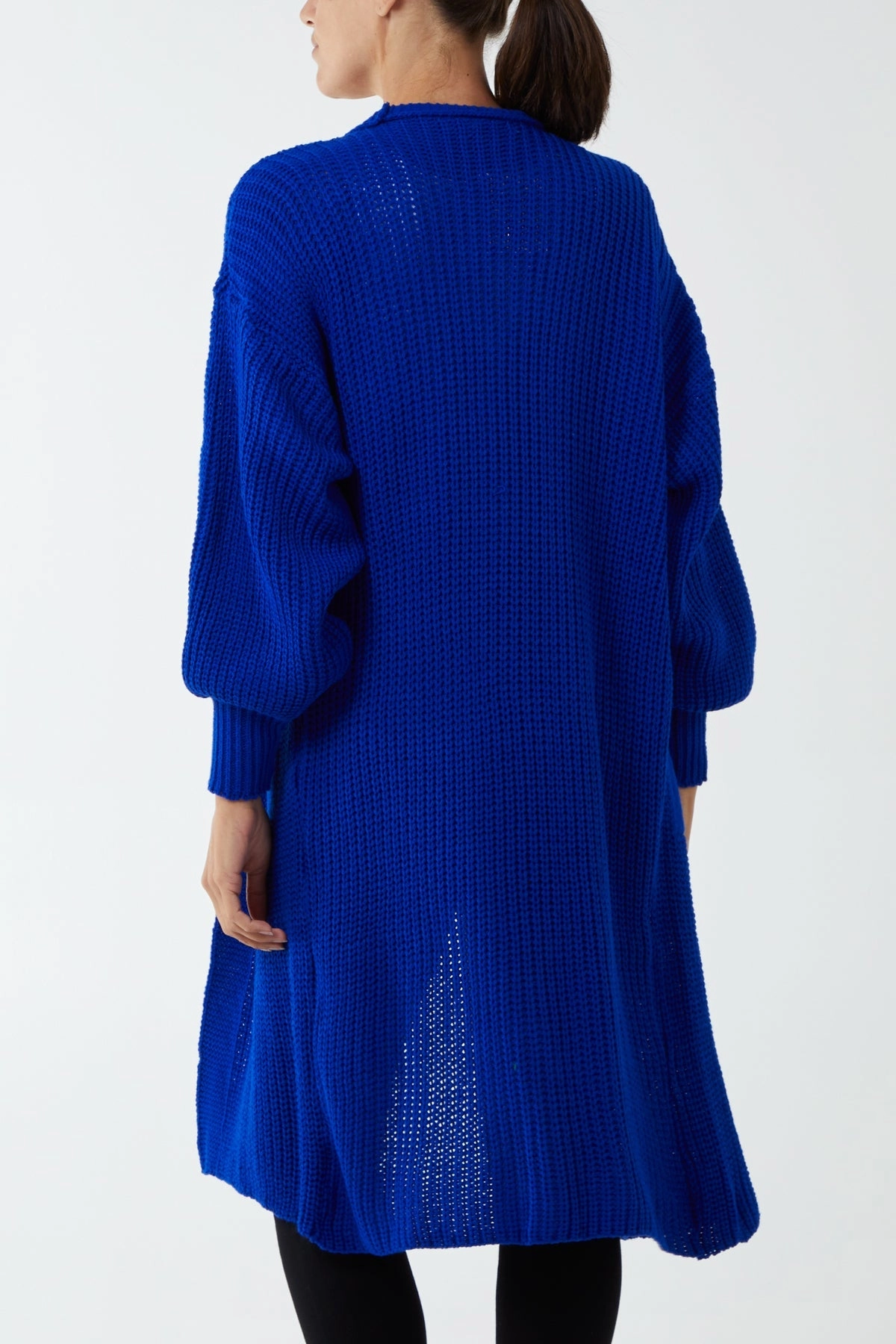 Edge To Edge Knitted Long Cardigan