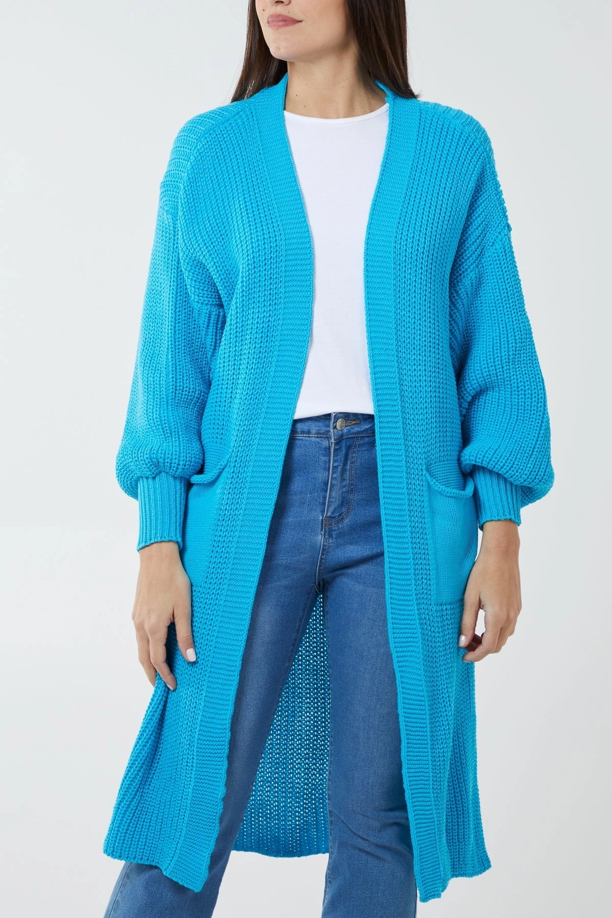 Edge To Edge Knitted Long Cardigan