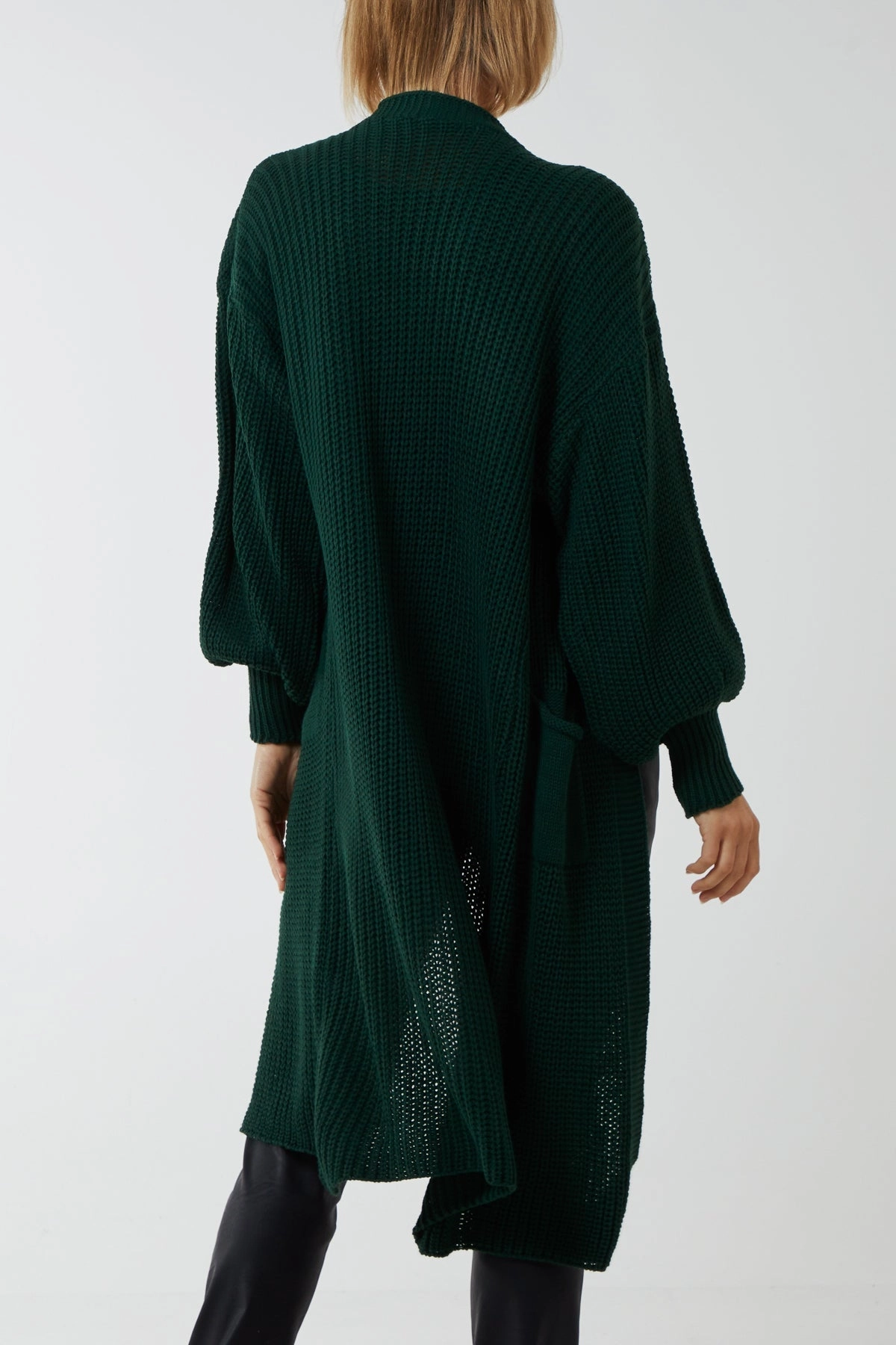 Edge To Edge Knitted Long Cardigan