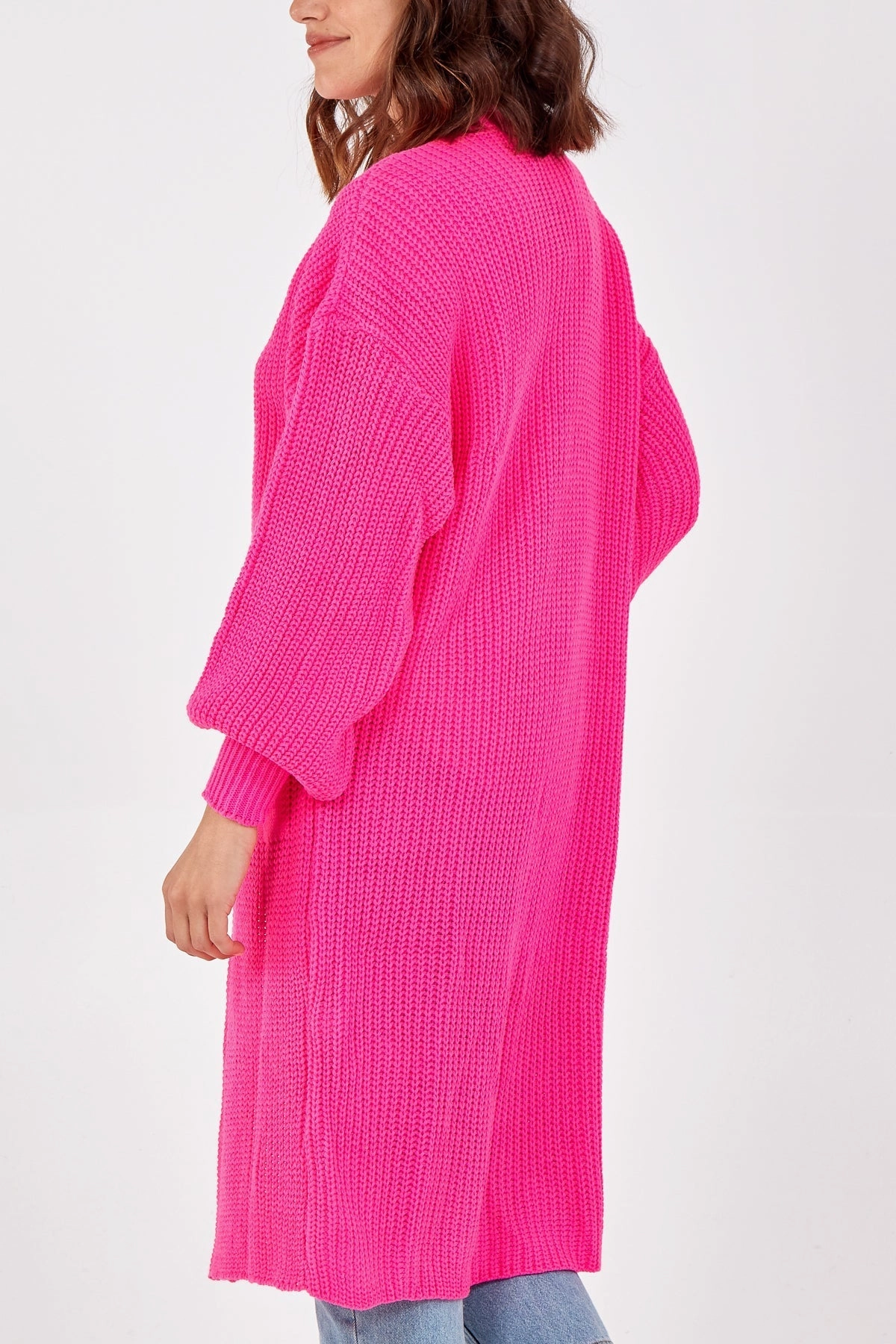 Edge To Edge Knitted Long Cardigan
