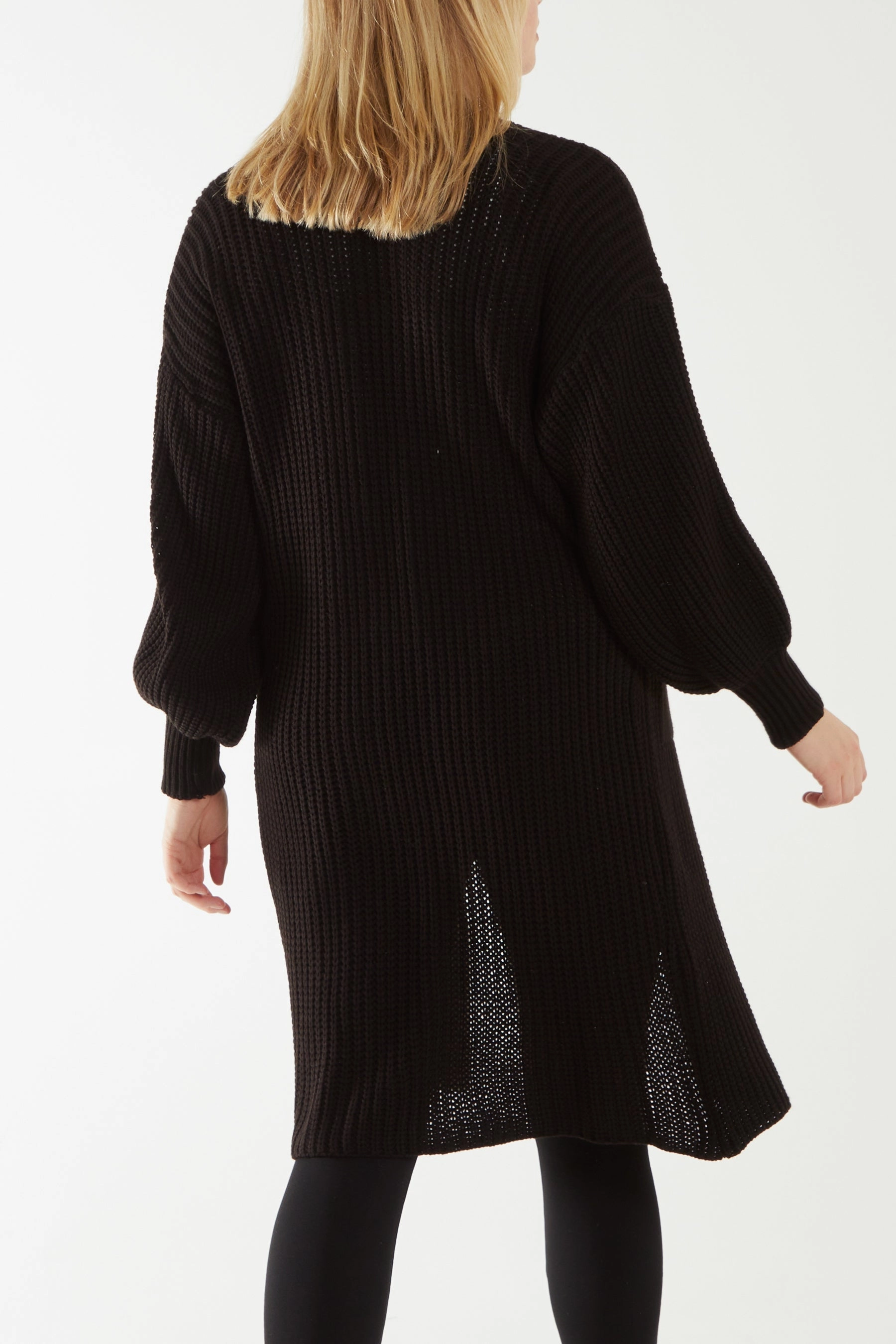 Edge To Edge Knitted Long Cardigan