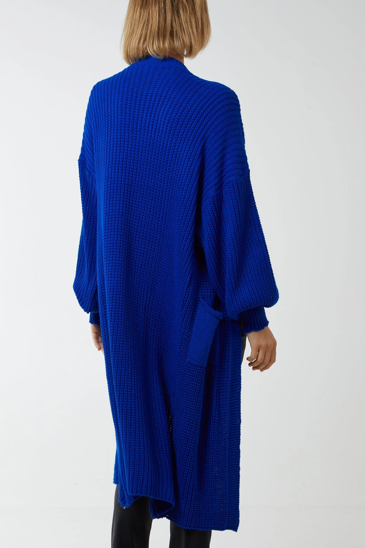 Edge To Edge Knitted Long Cardigan