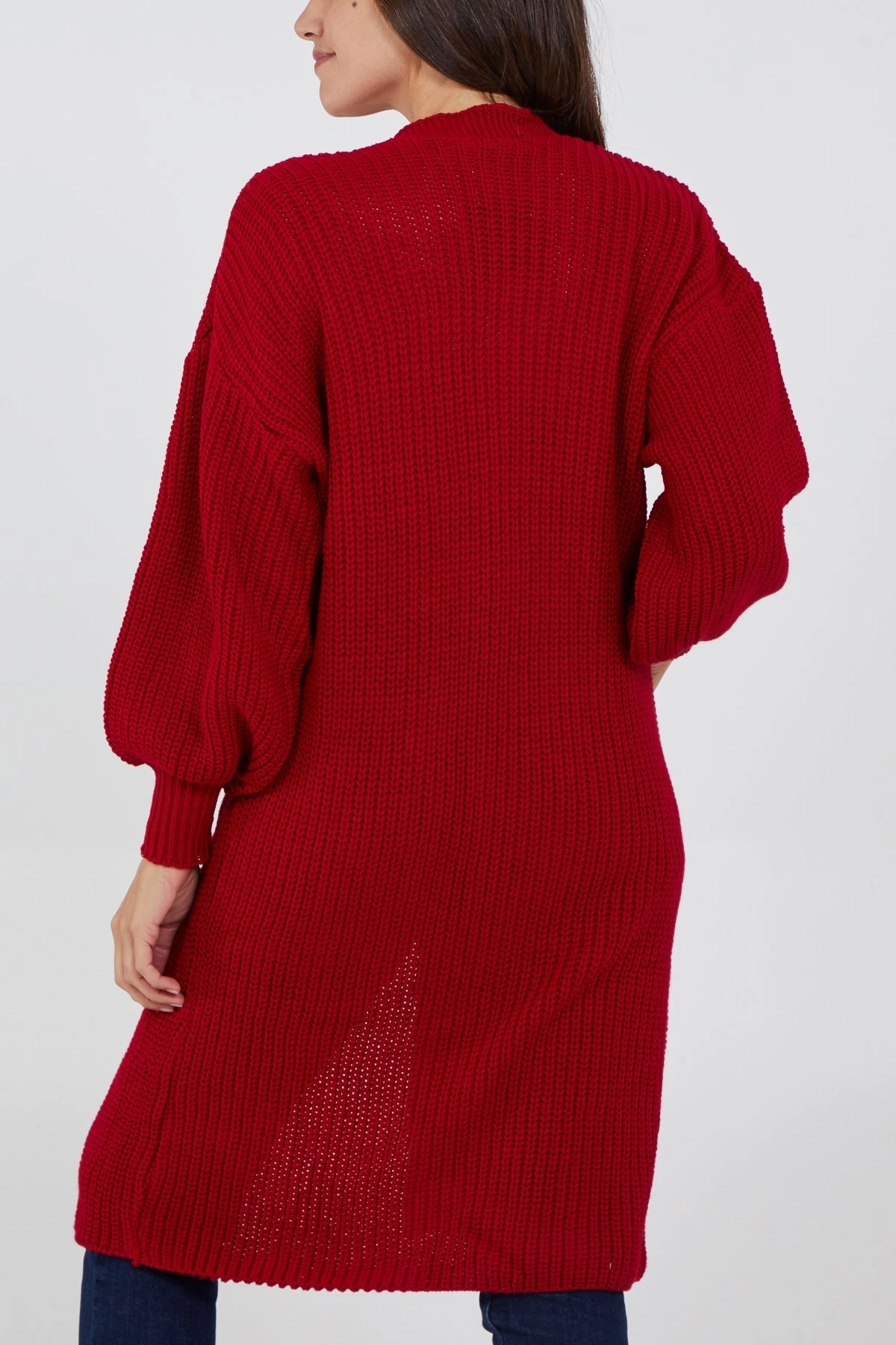 Edge To Edge Knitted Long Cardigan
