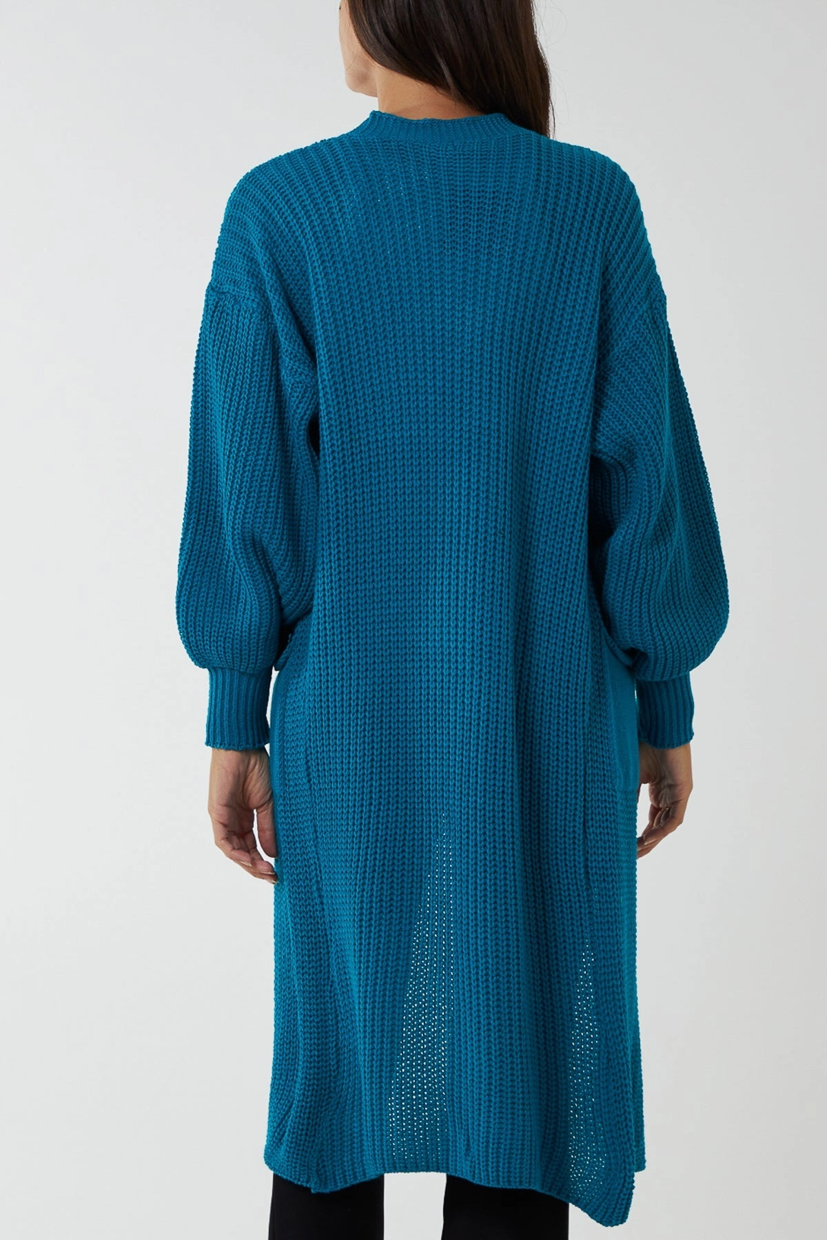 Edge To Edge Knitted Long Cardigan