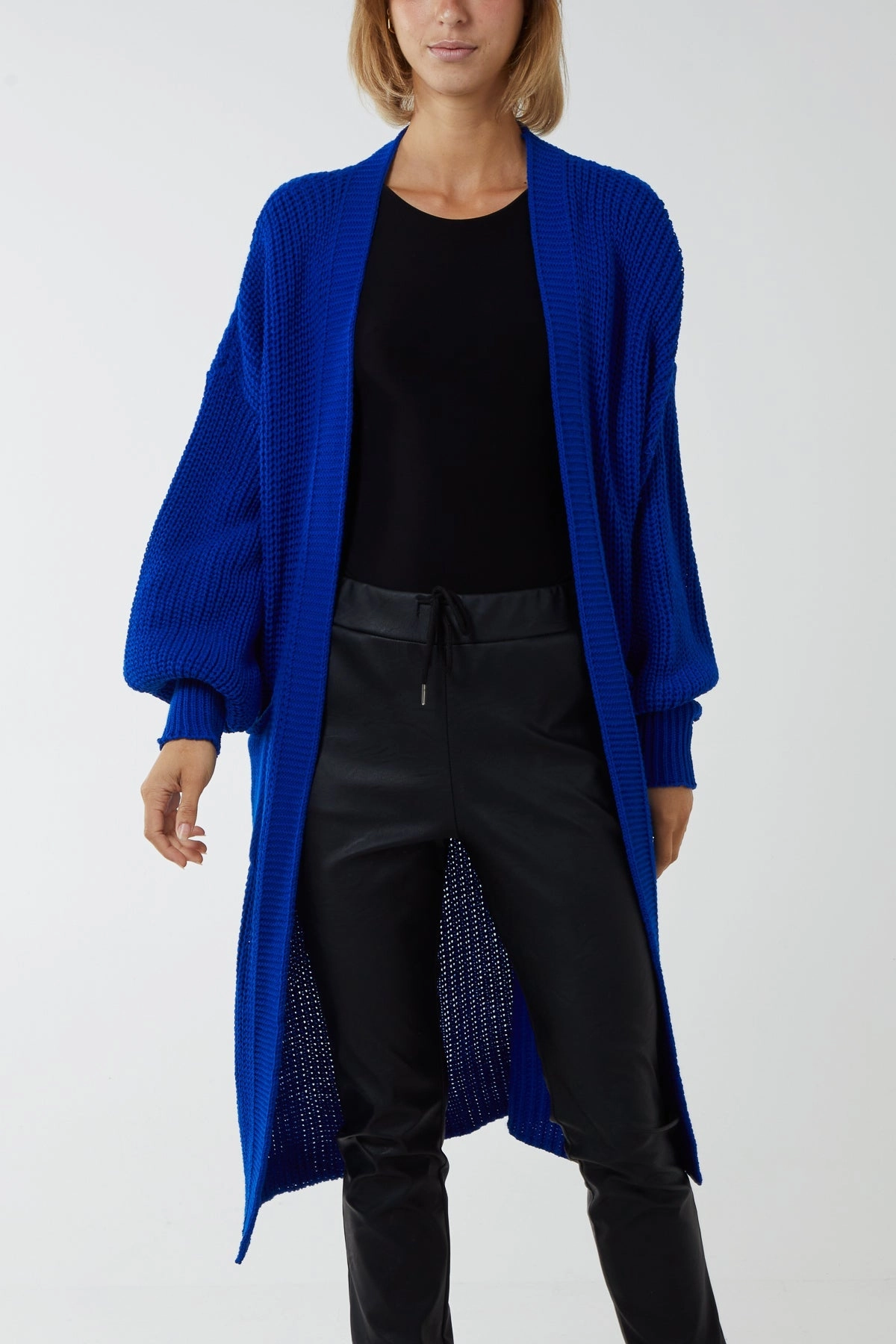 Edge To Edge Knitted Long Cardigan