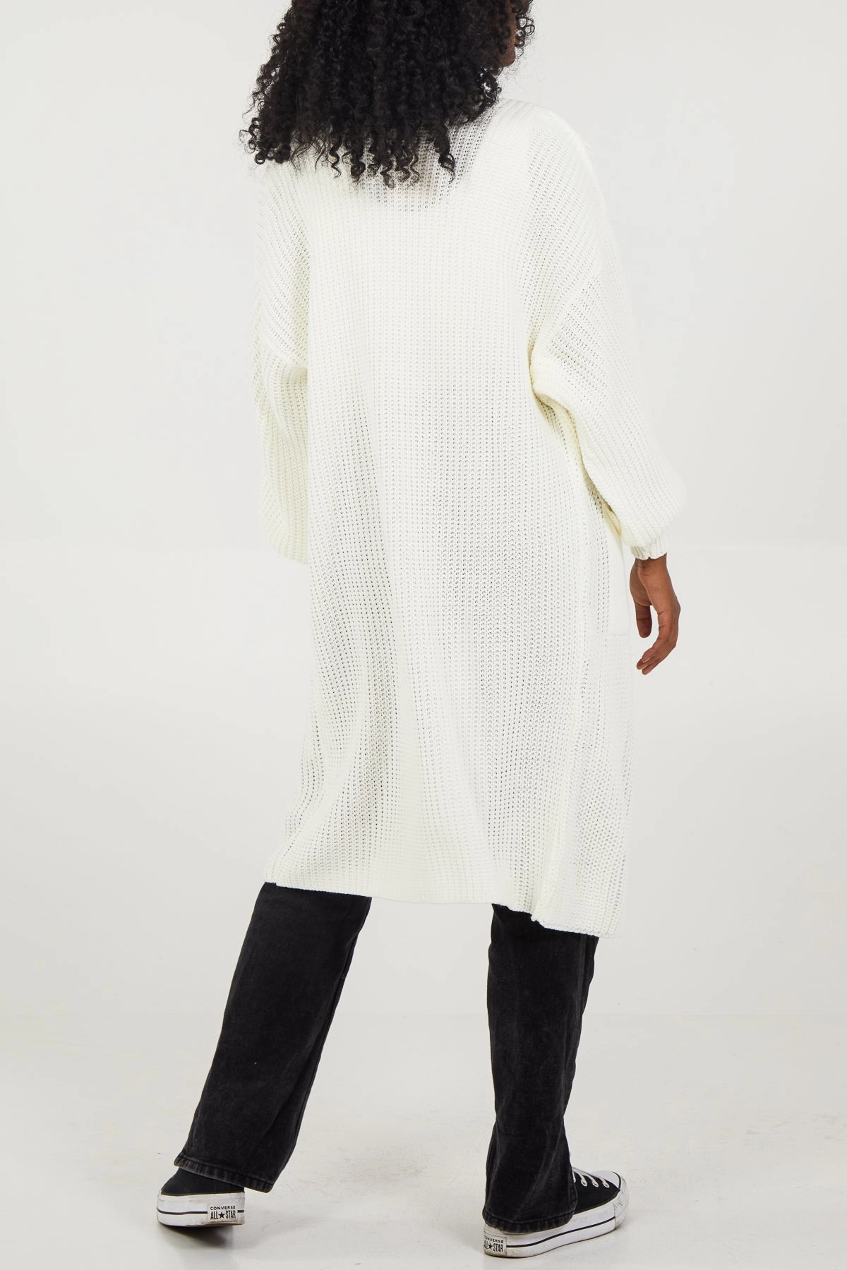 Edge To Edge Knitted Long Cardigan