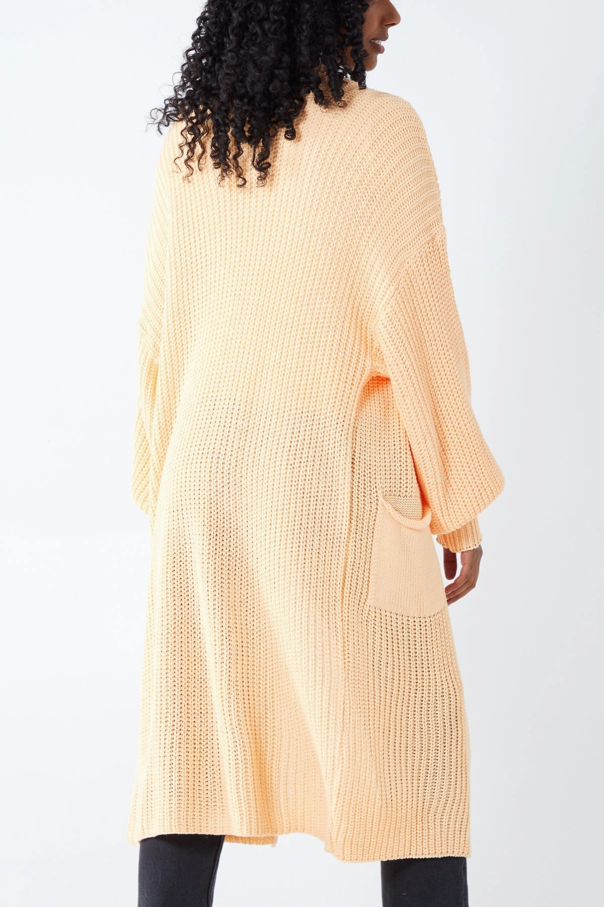 Edge To Edge Knitted Long Cardigan