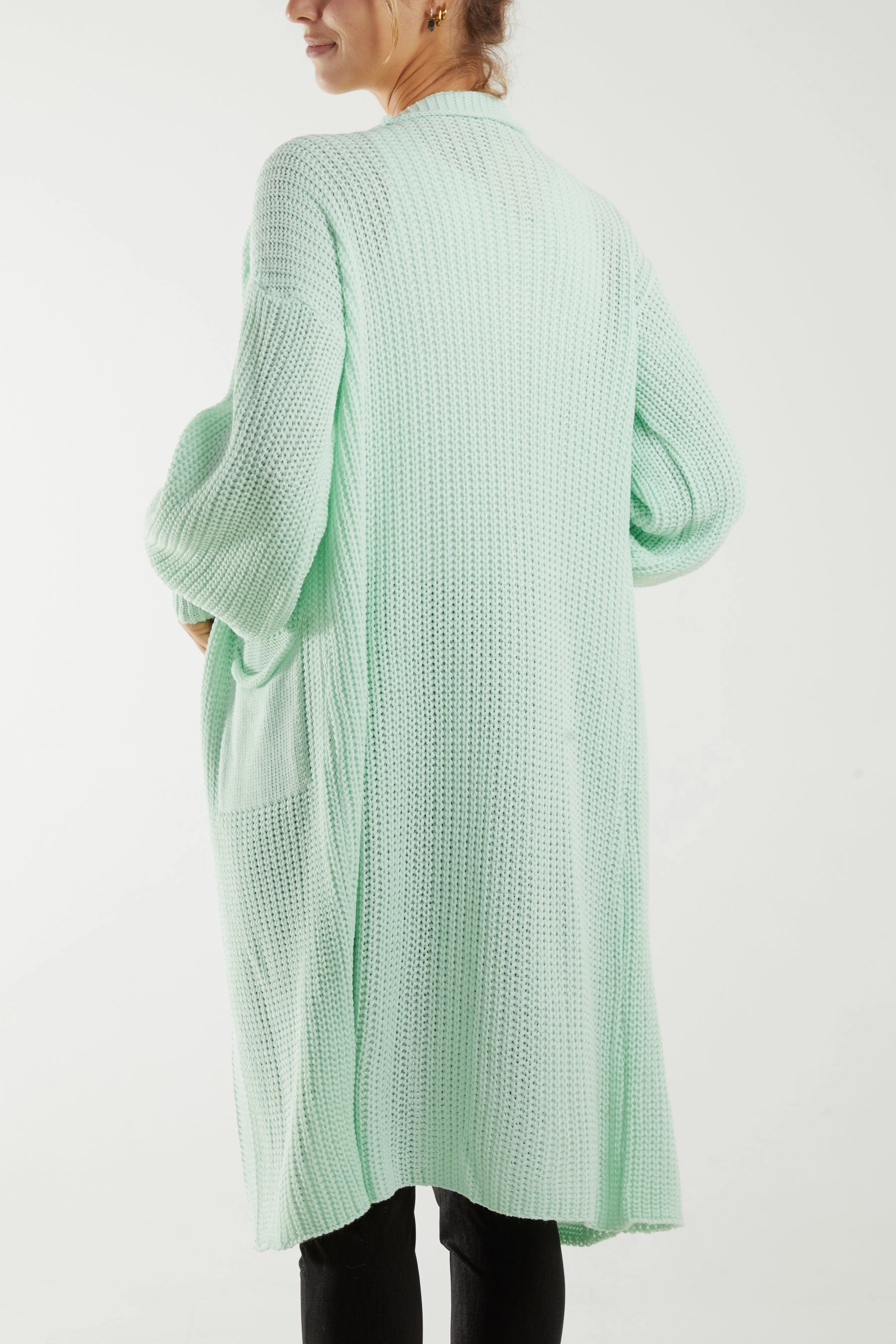 Edge To Edge Knitted Long Cardigan