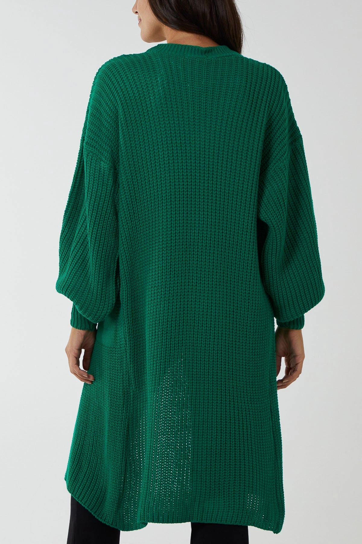 Edge To Edge Knitted Long Cardigan