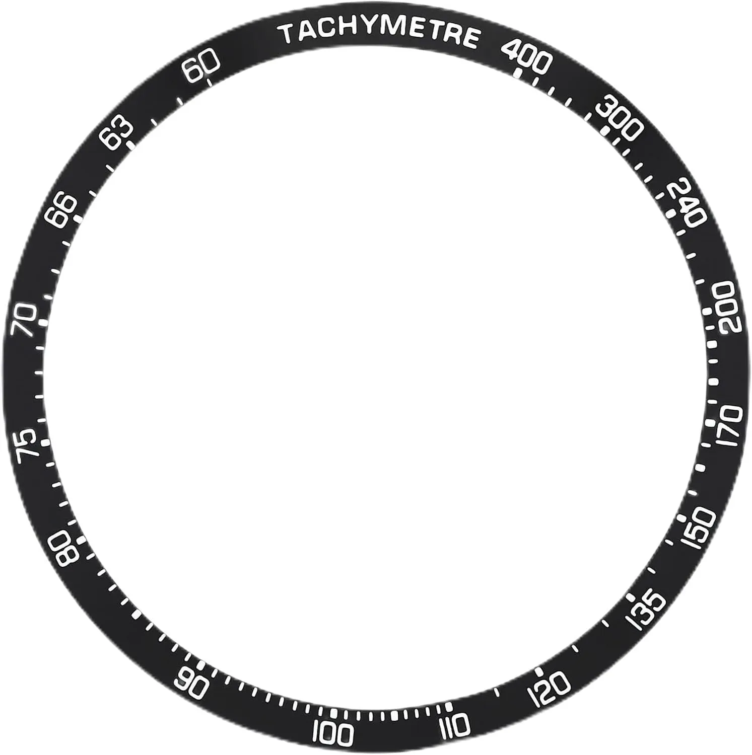 Ewatchparts Bezel Insert Compatible With Tag Heuer Chrongraph 2446-2 Watch Bevel With Pearl